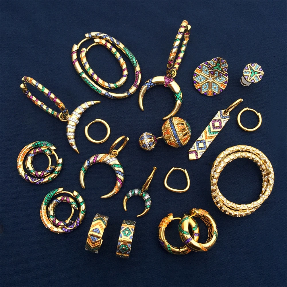 s925 sterling silver gold earrings tribal style women bohemian style earrings personality luxury banquet party fashion jewelry
s925 sterling silver gold earrings tribal style women bohemian style earrings personality luxury banquet party fashion jewelry