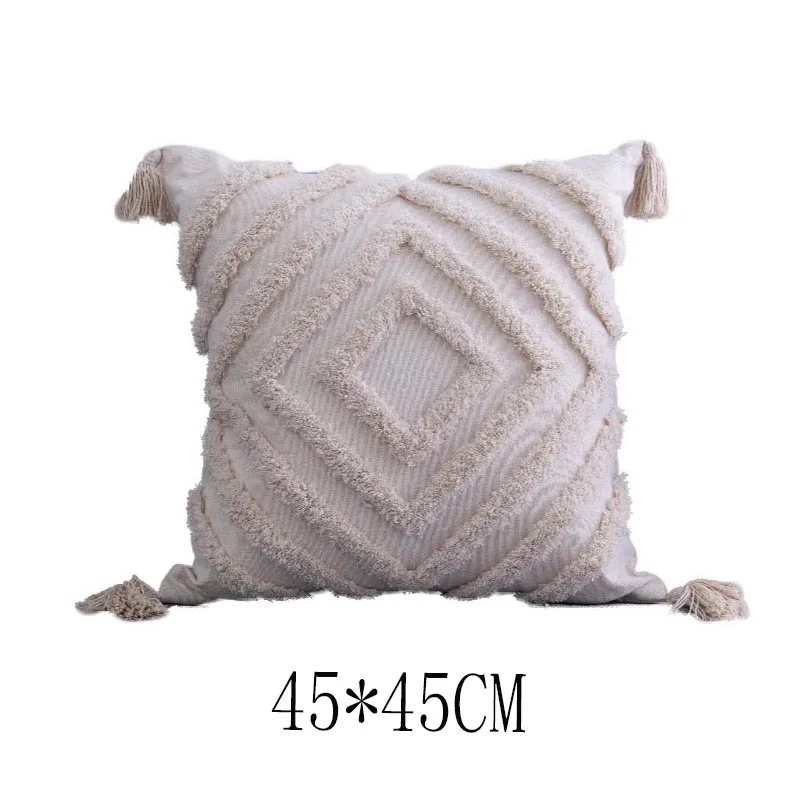 Bohemia Tassels Cushion Cover 45x 45cm Beige Pillow Cover Square Living Room Bed Room Home Decoration Zip Open Home Textile
Bohemia Tassels Cushion Cover 45x 45cm Beige Pillow Cover Square Living Room Bed Room Home Decoration Zip Open Home Textile