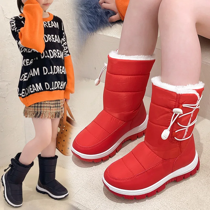 Kids' Winter Boots Shoes for Children Black Plush Warm Fashion Middle Rubber Boots Girl Winter 2021 Platform Shoe Children Boy
Kids' Winter Boots Shoes for Children Black Plush Warm Fashion Middle Rubber Boots Girl Winter 2021 Platform Shoe Children Boy