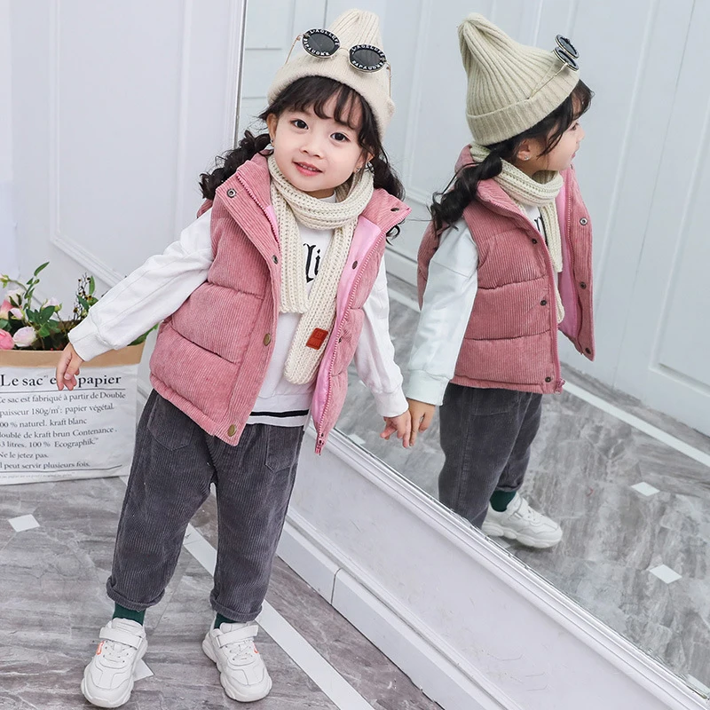Children's Vests Girls Boys Clothes Kids Baby Corduroy Jackets Thicken Outerwear Cotton Warm Vest Waistcoat Autumn Winter Coat
Children's Vests Girls Boys Clothes Kids Baby Corduroy Jackets Thicken Outerwear Cotton Warm Vest Waistcoat Autumn Winter Coat