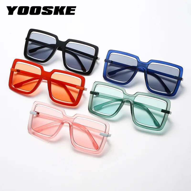 YOOSKE Retro Oversized Square Sunglasses Women Green Eyewear Men Vintage Designer Fashion Sun Glasses Shades for Female UV400
YOOSKE Retro Oversized Square Sunglasses Women Green Eyewear Men Vintage Designer Fashion Sun Glasses Shades for Female UV400