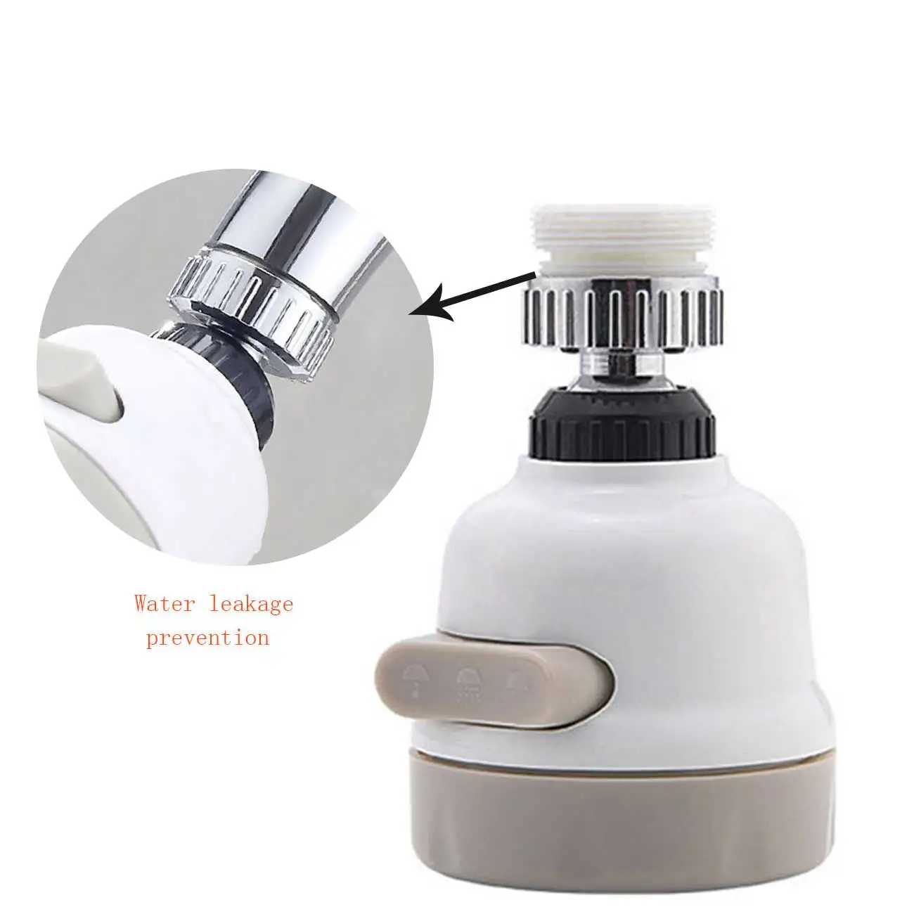 Faucet Tap Aerator 360° Swivel Diffuser Nozzle Faucet Splash-Proof Filter 3 Gear Tap Aerator Sprayer Head
Faucet Tap Aerator 360° Swivel Diffuser Nozzle Faucet Splash-Proof Filter 3 Gear Tap Aerator Sprayer Head