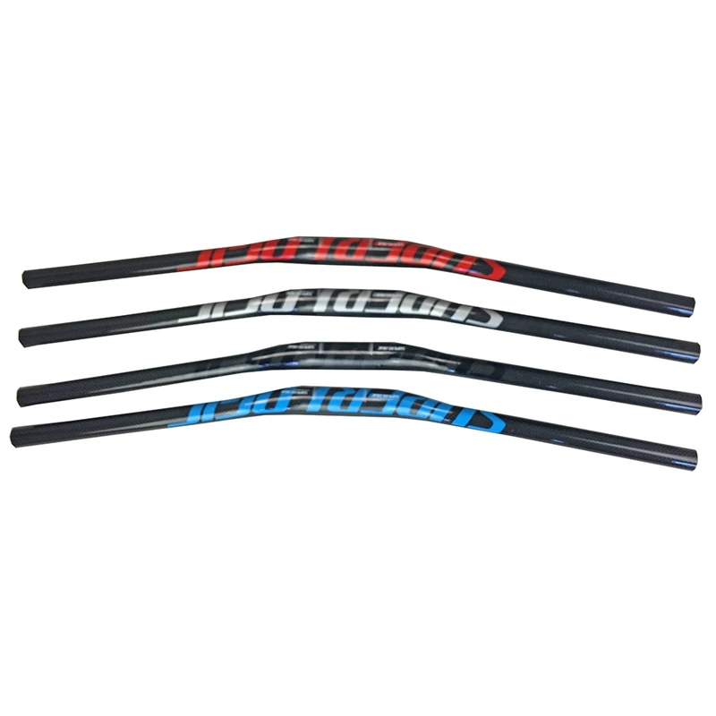 Superlogic 2 Pcs 3K Carbon MTB Handlebar Mountain Bicycle Bar Bend Riser Handlebar 31.8X760mm, Red & Black
Superlogic 2 Pcs 3K Carbon MTB Handlebar Mountain Bicycle Bar Bend Riser Handlebar 31.8X760mm, Red & Black