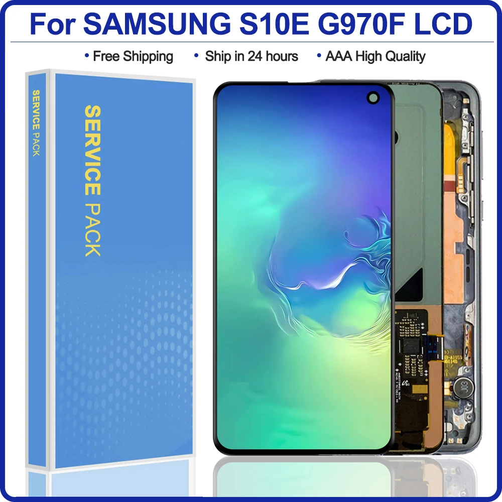 100% оригинальный 5 8 ''ЖК дисплей для SAMSUNG Galaxy S10E G970F/DS G970U G970W SM G9700 ЖК сенсорный