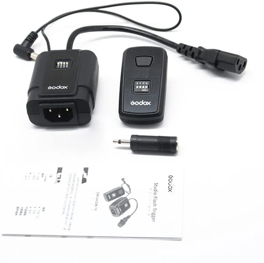 Godox DM-16 16-Channel Studio Flash Trigger Wireless Remote Transmitter & Receiver
Godox DM-16 16-Channel Studio Flash Trigger Wireless Remote Transmitter & Receiver