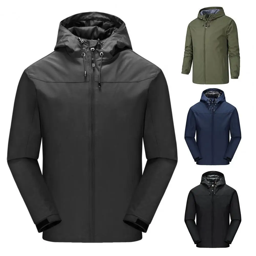 Men's Jacket Water Proof Breathable Casual Long Sleeve Coat Autumn And Winter Casual Hooded Windbreaker Coat Men's clothing
Men's Jacket Water Proof Breathable Casual Long Sleeve Coat Autumn And Winter Casual Hooded Windbreaker Coat Men's clothing