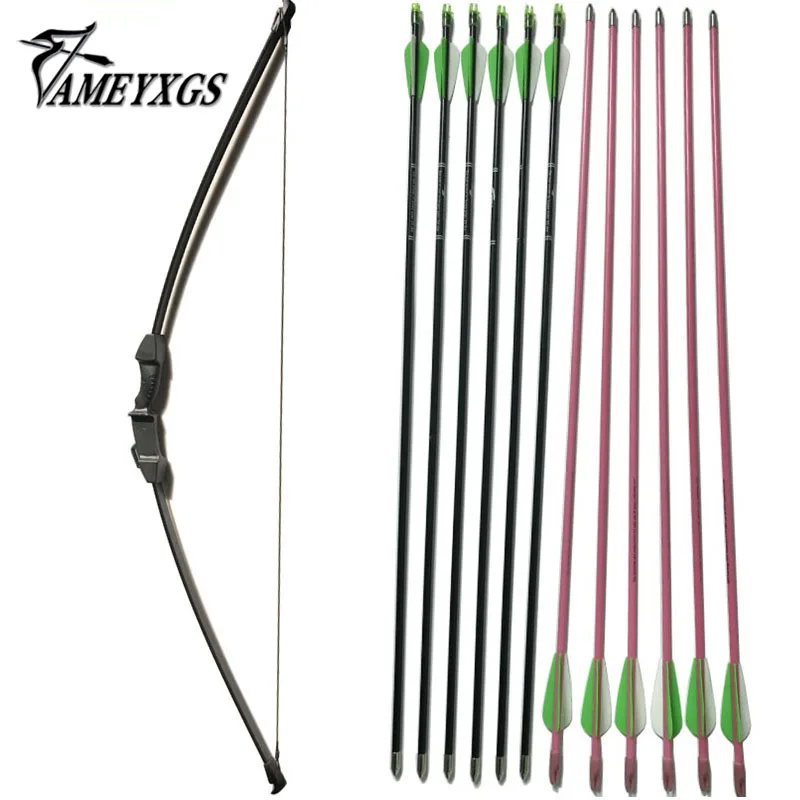 Archery Bow and 6pcs Arrows Children Toy Bow Training Practice Youth Training Beginner Recurve Bow Fiberglass Arrows for Kids
Archery Bow and 6pcs Arrows Children Toy Bow Training Practice Youth Training Beginner Recurve Bow Fiberglass Arrows for Kids