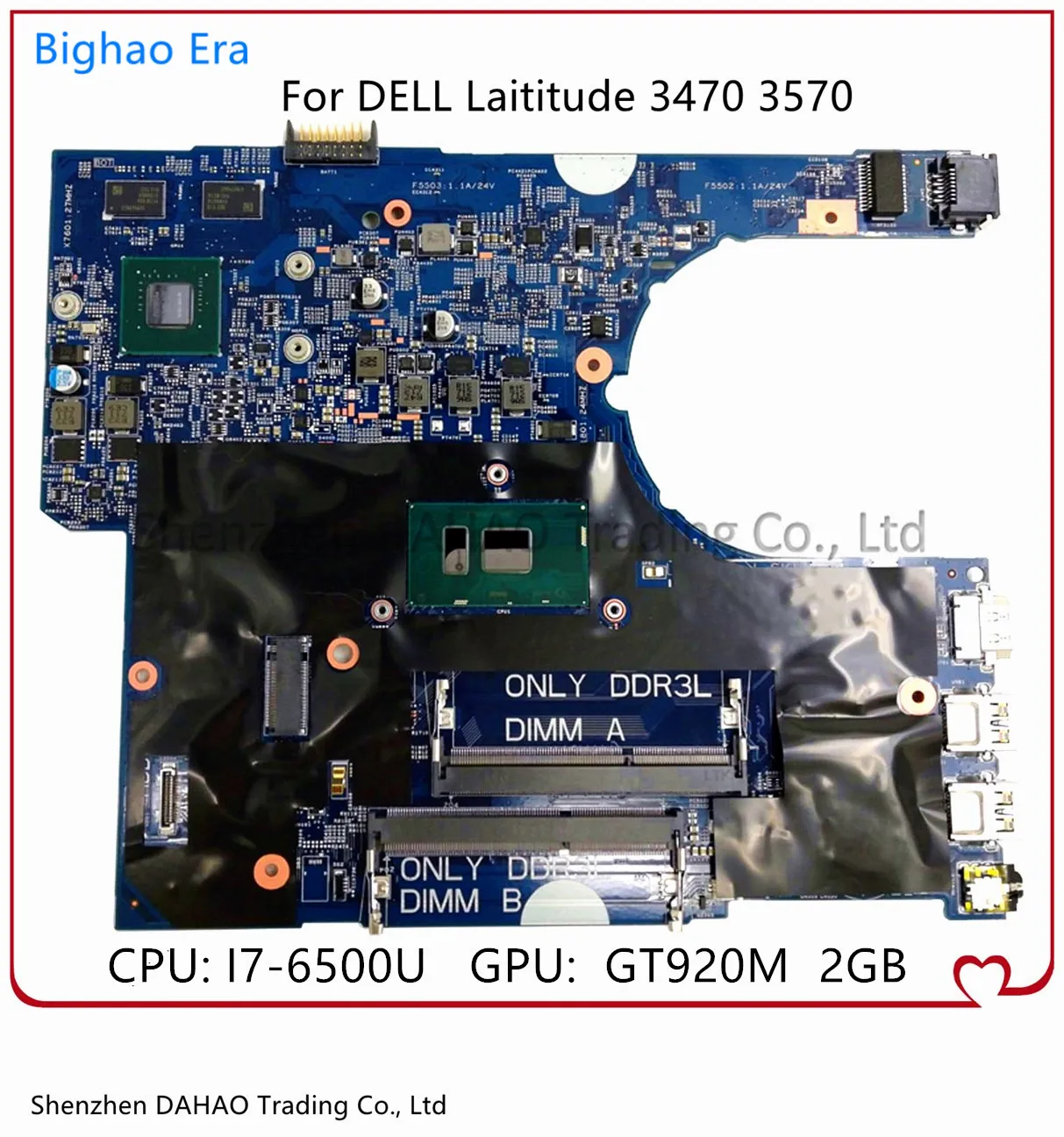 Для DELL Latitude 3470 3570 Материнская плата ноутбука 14291-1 51VP4 CN-00KCD9 00KCD9 материнская плата с i7-6500U Процессор GT920M 2G-GPU тестирование
Для DELL Latitude 3470 3570 Материнская плата ноутбука 14291-1 51VP4 CN-00KCD9 00KCD9 материнская плата с i7-6500U Процессор GT920M 2G-GPU тестирование