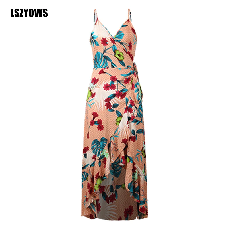 Bohemian Summer Beach Dress Women Floral Print Lace-up Sexy Party Long Dress Sleeveless Ruffle Hem Vintage Maxi Dresses Vestidos
Bohemian Summer Beach Dress Women Floral Print Lace-up Sexy Party Long Dress Sleeveless Ruffle Hem Vintage Maxi Dresses Vestidos