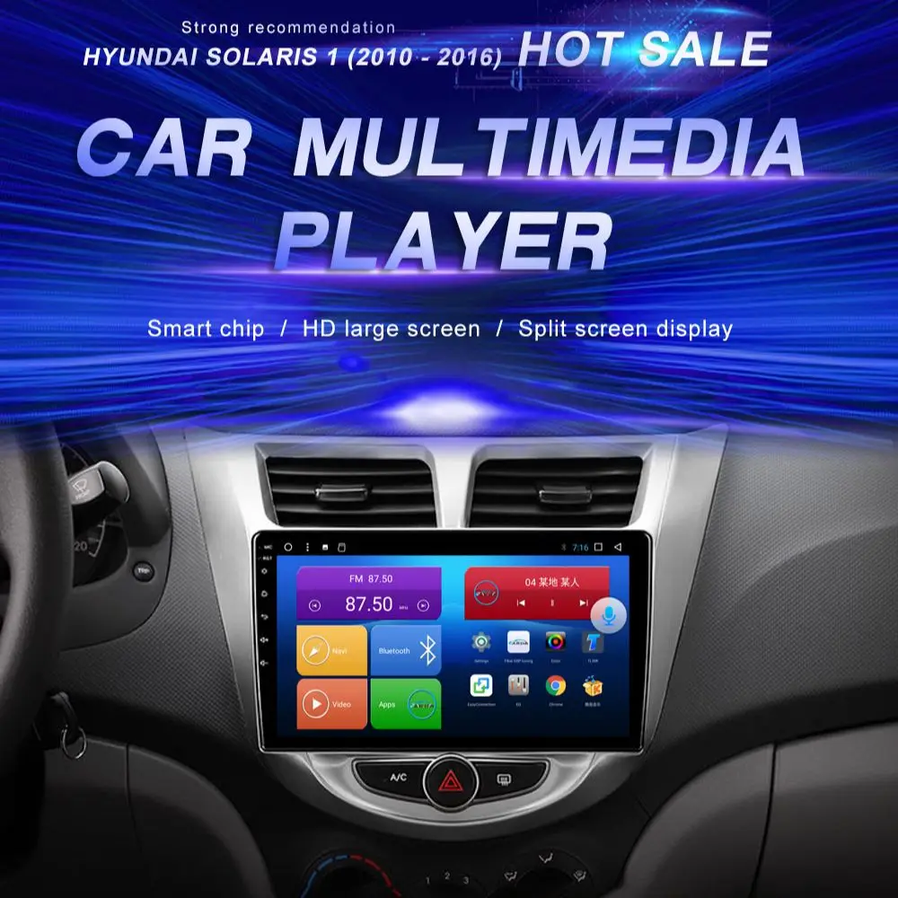 Android Car DVD For Hyundai Solaris 1 (2010 - 2016) Car Radio Multimedia Video Player Navigation GPS Android10.0 Double Din
Android Car DVD For Hyundai Solaris 1 (2010 - 2016) Car Radio Multimedia Video Player Navigation GPS Android10.0 Double Din