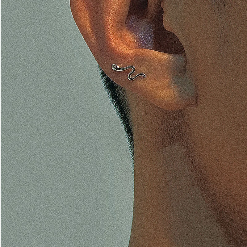 Cool Small Snake Line Dainty Harajuku Edgy 925 Sterling Silver Stud Earrings For Men Simple Fashion Jewelry Gifts
Cool Small Snake Line Dainty Harajuku Edgy 925 Sterling Silver Stud Earrings For Men Simple Fashion Jewelry Gifts