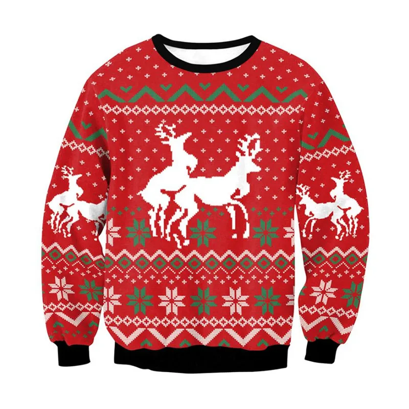 Men Women Ugly Christmas Sweater Funny Humping Reindeer Climax Tacky Christmas Sweaters Jumpers Tops Couple Xmas Sweatshirt
Men Women Ugly Christmas Sweater Funny Humping Reindeer Climax Tacky Christmas Sweaters Jumpers Tops Couple Xmas Sweatshirt