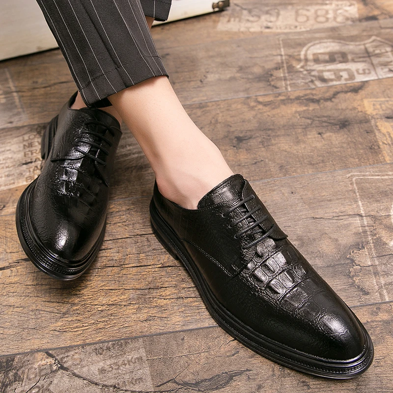 Classic Business Men's Dress Shoes lace up Fashion Elegant Formal black Wedding Shoes Men outdoor Office Oxford Shoe for Men
Classic Business Men's Dress Shoes lace up Fashion Elegant Formal black Wedding Shoes Men outdoor Office Oxford Shoe for Men