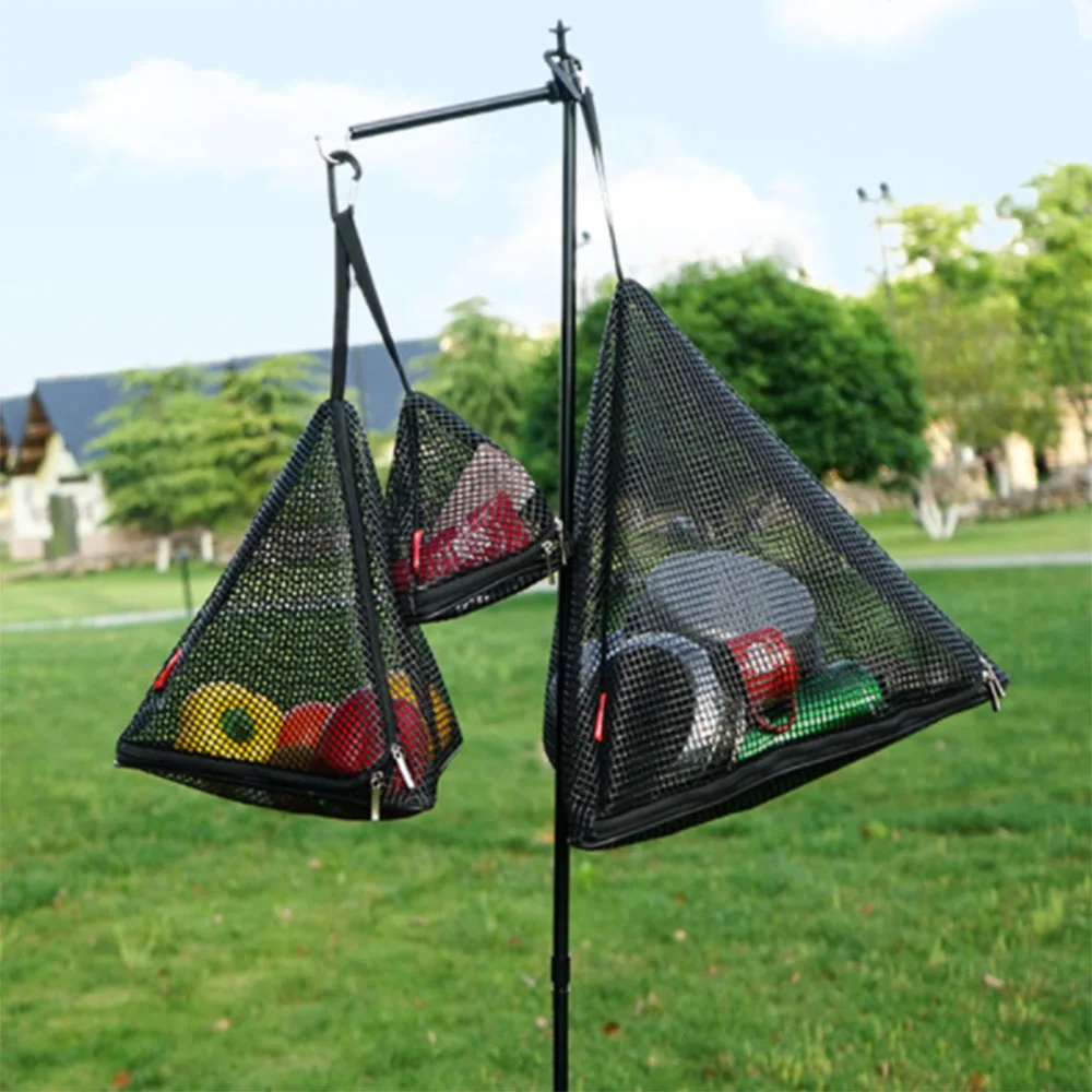 Outdoor Storage Net Bag Triangular Drying Hanging Foldable Net Basket with Double Zippers1
Outdoor Storage Net Bag Triangular Drying Hanging Foldable Net Basket with Double Zippers1