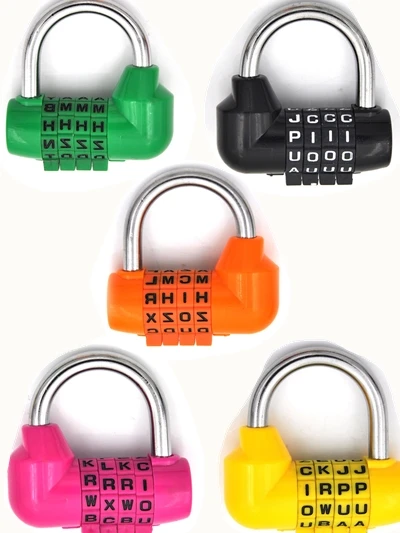 1pc High grade Security Padlock 4 Dial Digit Letter Combination Travel Security Code Lock Diary Password Padlock
1pc High grade Security Padlock 4 Dial Digit Letter Combination Travel Security Code Lock Diary Password Padlock