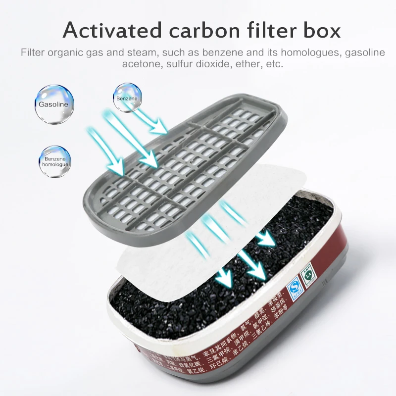 Silica Gel Full Face Anti Dust Gas Mask Double Filter Activated Carbon Mask Anti-fog Mask Faceshield Helmets 
Silica Gel Full Face Anti Dust Gas Mask Double Filter Activated Carbon Mask Anti-fog Mask Faceshield Helmets