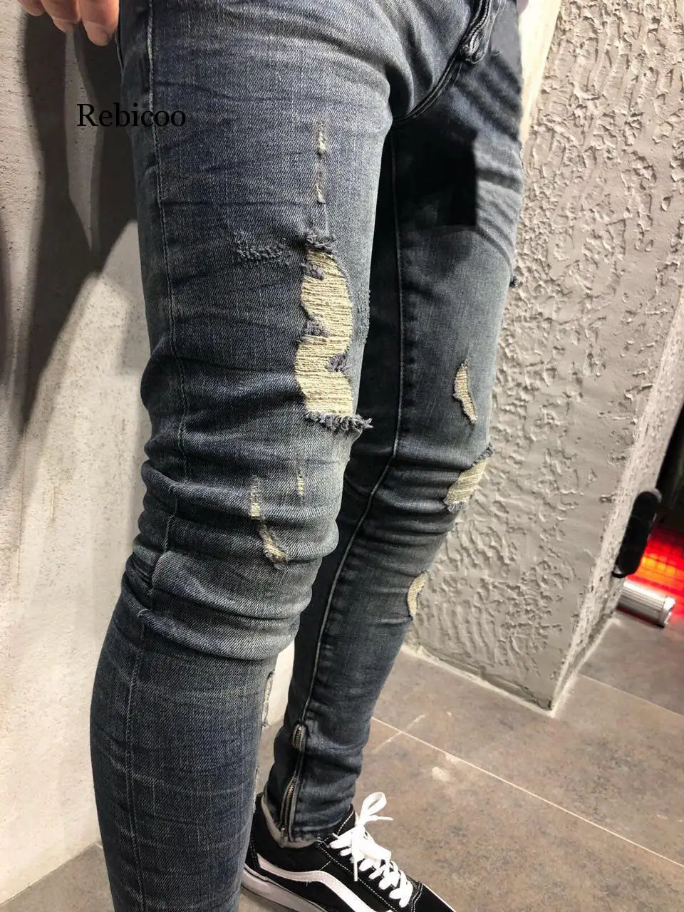 S-4XL Boys Mens Ripped Jeans Stretchy Skinny Slim Fit Denim Pants Destroyed Frayed Moustache Effect Trousers Fashion Streetwear
S-4XL Boys Mens Ripped Jeans Stretchy Skinny Slim Fit Denim Pants Destroyed Frayed Moustache Effect Trousers Fashion Streetwear