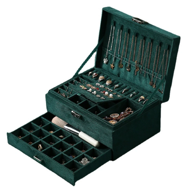 JWWWBOX Jewelry Organizer Necklace Earrings Rings Bracelets Jewelry Box Packaging Velvet Storage Joyeros Organizador De Joyas
JWWWBOX Jewelry Organizer Necklace Earrings Rings Bracelets Jewelry Box Packaging Velvet Storage Joyeros Organizador De Joyas