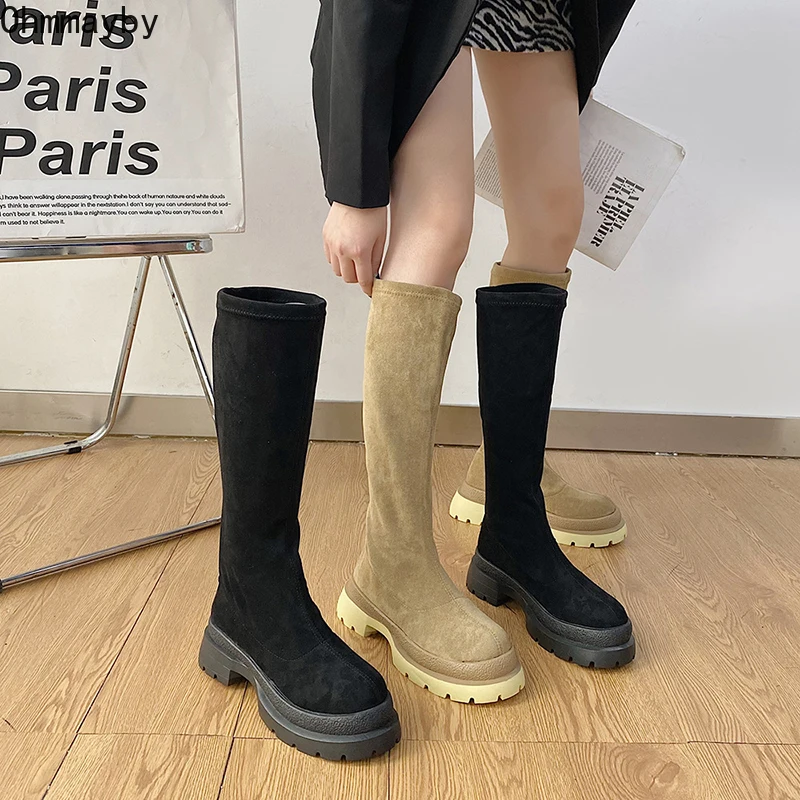 2022 Winter Suede Boots Women Luxury Designer Knee High Booties Thigh High Bootties Fashion Slip On Long botas de mujer
2022 Winter Suede Boots Women Luxury Designer Knee High Booties Thigh High Bootties Fashion Slip On Long botas de mujer