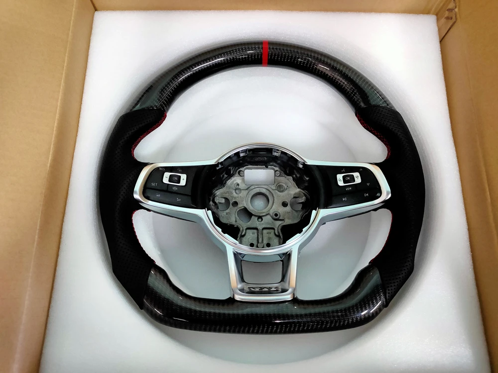 Carbon fiber steering wheel For Volkswagen Golf 7 7.5 modified MK7 7.5 GTI R GTD Steering wheel assembly Unique craftsmanship
Carbon fiber steering wheel For Volkswagen Golf 7 7.5 modified MK7 7.5 GTI R GTD Steering wheel assembly Unique craftsmanship