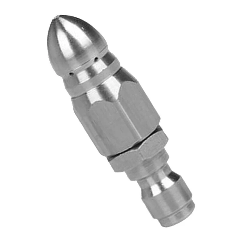 1pcs 1/4inch Quick Plug Drain Hose Nozzle Stainless Steel Pointed Water Mouse For High Pressure Washer Drain Sewer Cleaning Pipe
1pcs 1/4inch Quick Plug Drain Hose Nozzle Stainless Steel Pointed Water Mouse For High Pressure Washer Drain Sewer Cleaning Pipe