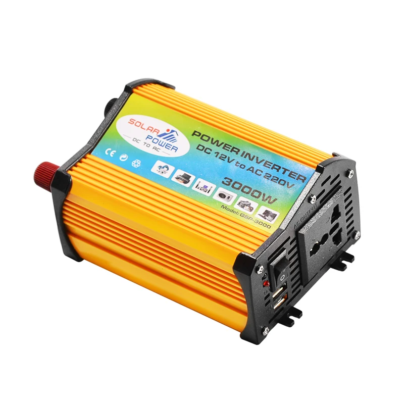 Solar Inverter 3000W Peak Voltage Transformer Converter DC 12V To AC 220V Car Inverter For Solar Inverter Home Appliances Tool
Solar Inverter 3000W Peak Voltage Transformer Converter DC 12V To AC 220V Car Inverter For Solar Inverter Home Appliances Tool