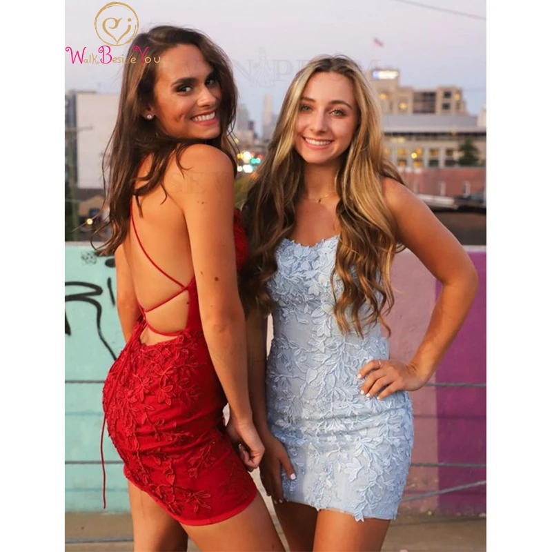 Straight Cocktail Dresses 2022 New Spaghetti Straps Light Blue Tight Short Homecoming Dress Lace Appliques Formal Party Gowns
Straight Cocktail Dresses 2022 New Spaghetti Straps Light Blue Tight Short Homecoming Dress Lace Appliques Formal Party Gowns