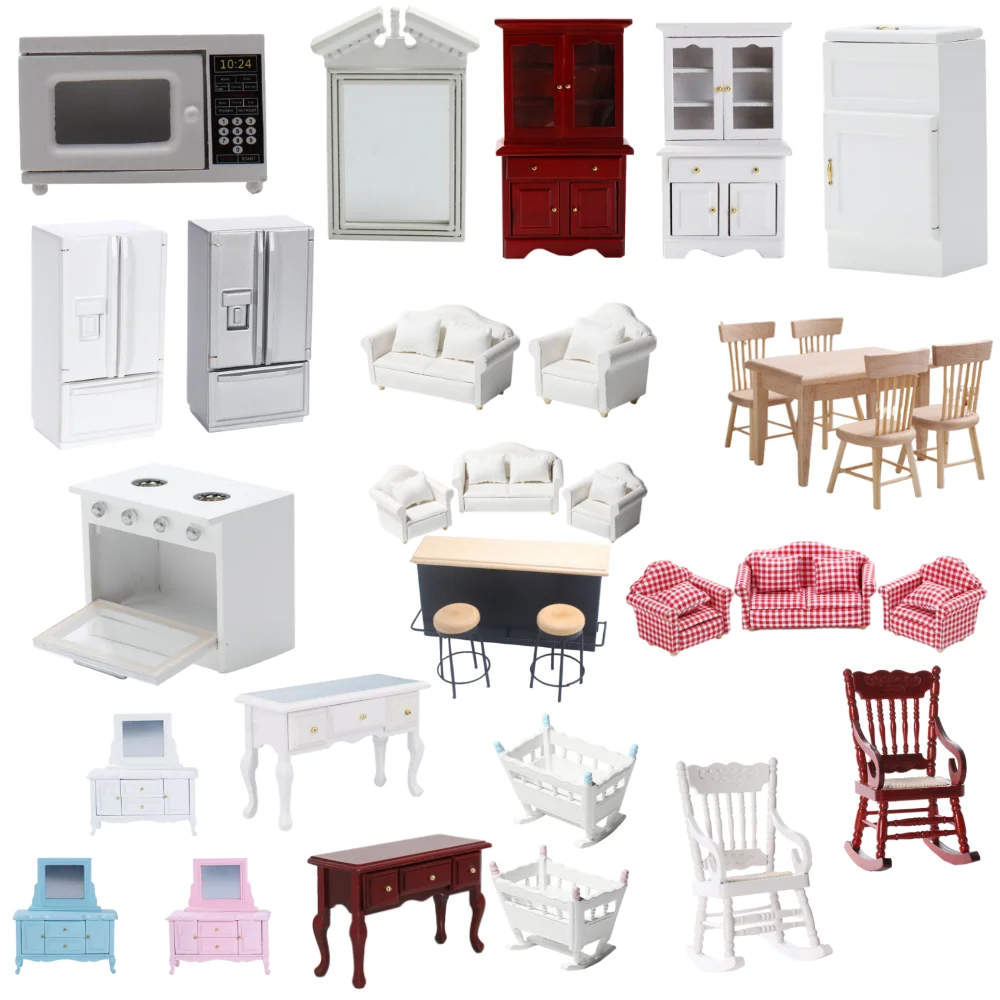 Doll House Tableware Cookware Set for Kitchen Children Girls Boys DIY Wooden Dollhouse Accessories Mini Barbie Housewares Toy
Doll House Tableware Cookware Set for Kitchen Children Girls Boys DIY Wooden Dollhouse Accessories Mini Barbie Housewares Toy