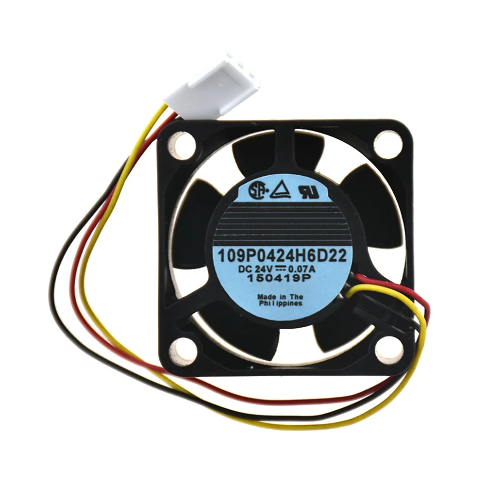 For SANYO 109P0424H6D22 DC24V 0.07A Cooling Fan For Fanuc Inverter 40*20mm 3pin
For SANYO 109P0424H6D22 DC24V 0.07A Cooling Fan For Fanuc Inverter 40*20mm 3pin