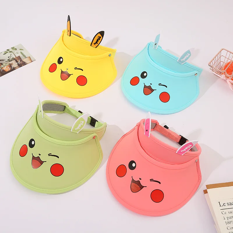 Summer Polyester Sun Protection Adjustable Wide Brim Cap 2-8 Years Old Children Pi Ka Chu Empty Top Sunhat Boy Girl Beach Hat
Summer Polyester Sun Protection Adjustable Wide Brim Cap 2-8 Years Old Children Pi Ka Chu Empty Top Sunhat Boy Girl Beach Hat