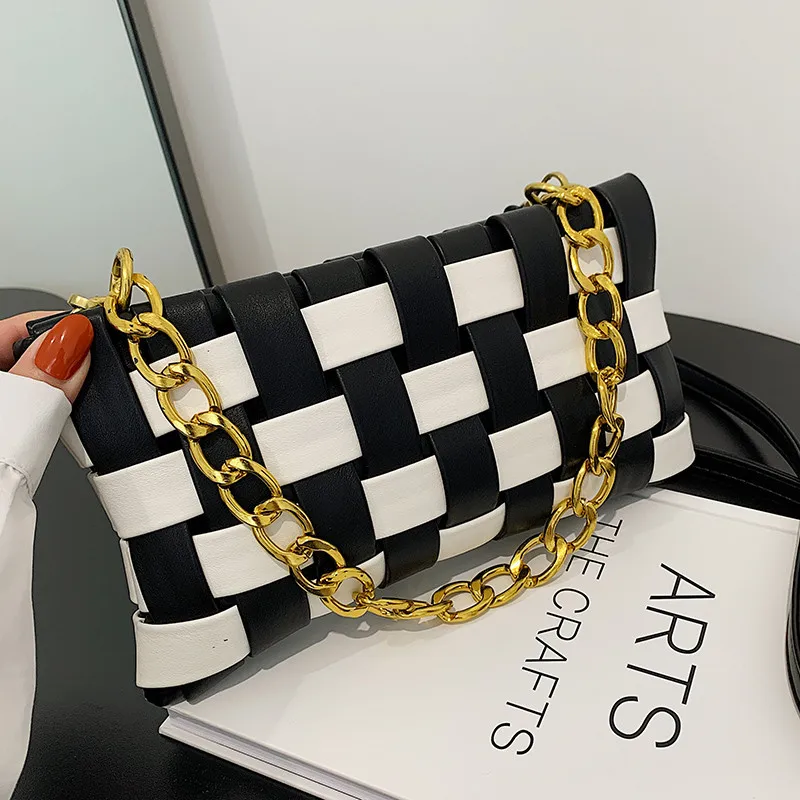 Woman Woven Bag 2021 Korean Plaid Simple I Chain Slung Envelope Bag Shoulder Bag Handbag Designer Bag Luxury Bags Purses
Woman Woven Bag 2021 Korean Plaid Simple I Chain Slung Envelope Bag Shoulder Bag Handbag Designer Bag Luxury Bags Purses