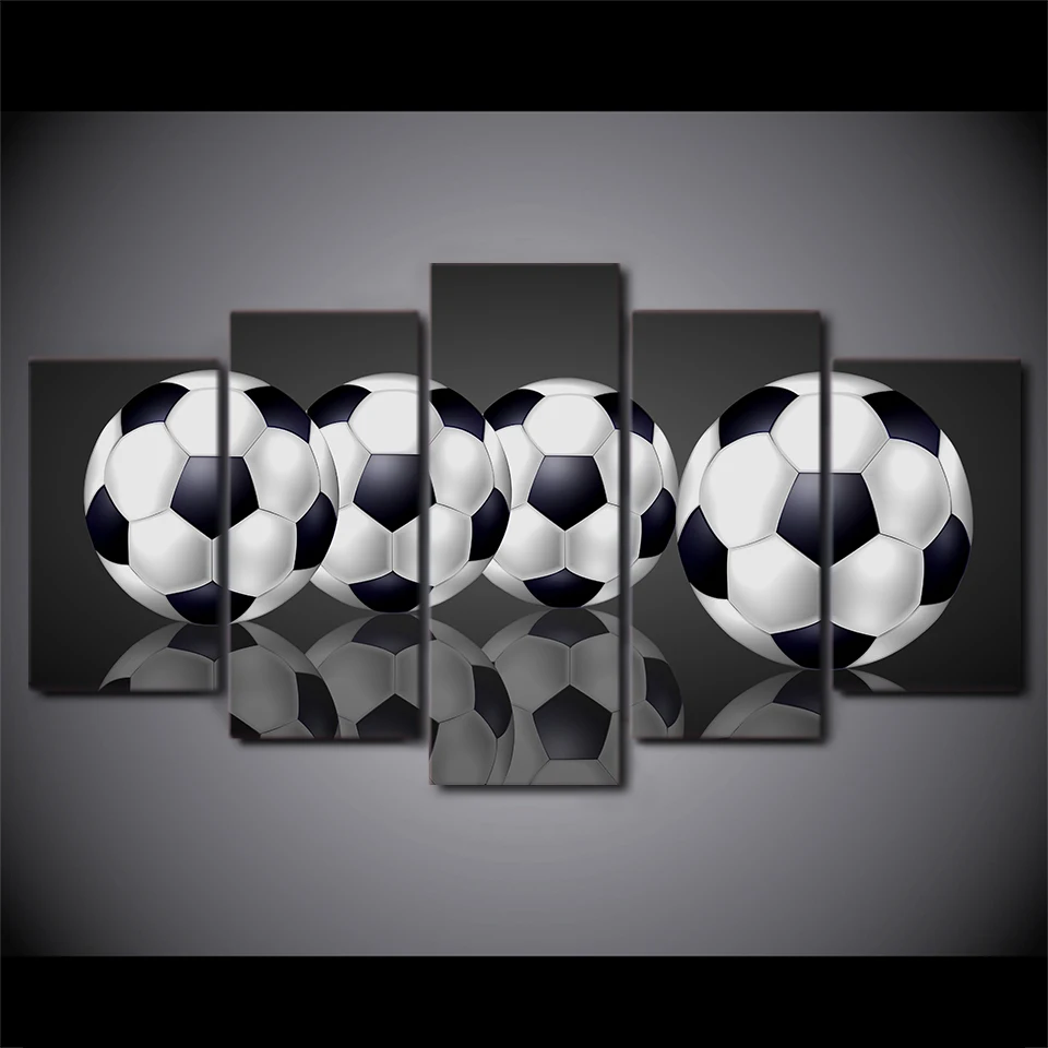 Wall Art Poster Modern Home Decor Living Room Bedroom 5 Pieces Abstract Soccer Sports Canvas Painting Modular Pictures Framework 
Wall Art Poster Modern Home Decor Living Room Bedroom 5 Pieces Abstract Soccer Sports Canvas Painting Modular Pictures Framework