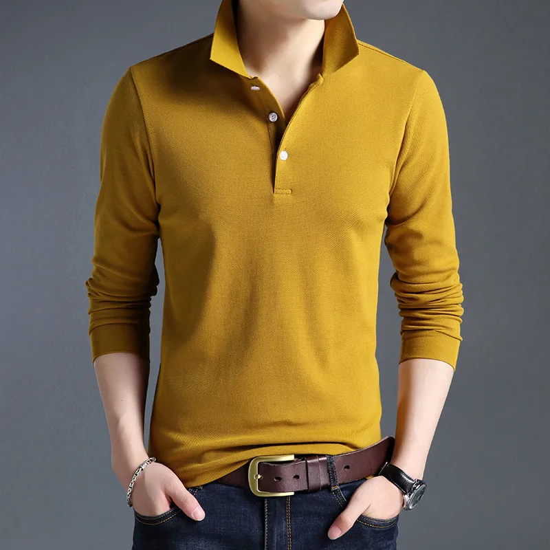 New Spring Men Solid Color Polo Shirt Long Sleeve Tshirt Men's Casual T Shirts Brand Clothing
New Spring Men Solid Color Polo Shirt Long Sleeve Tshirt Men's Casual T Shirts Brand Clothing