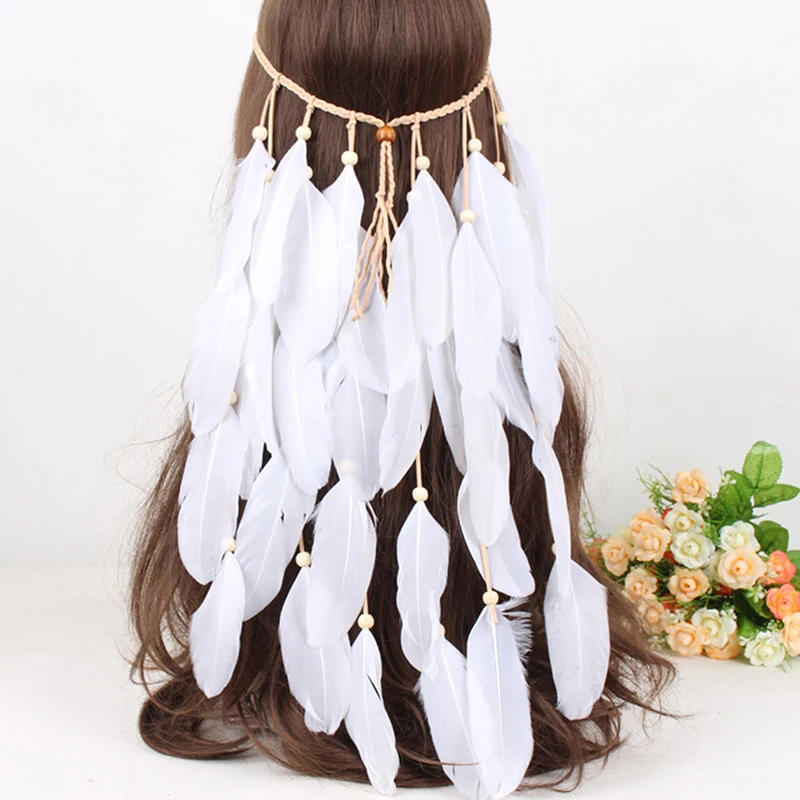 Khaki Ethnic Style Hair Accessories Feathers Headband Hair Rope Headdress Headwear Tribal Hippie Party New Hair Accessories
Khaki Ethnic Style Hair Accessories Feathers Headband Hair Rope Headdress Headwear Tribal Hippie Party New Hair Accessories
