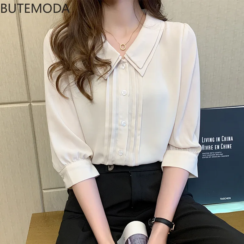 Butemoda Blouse Women Blusas Mujer De Moda Women Blouses Summer Short Sleeve Women Shirts Chiffon Blouse Shirt Women Tops Blusa
Butemoda Blouse Women Blusas Mujer De Moda Women Blouses Summer Short Sleeve Women Shirts Chiffon Blouse Shirt Women Tops Blusa