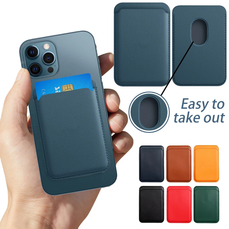 Magsafe Magnetic Card Holder Pocket For iPhone 12 Pro Max Luxury Fashion Leather MagSafe Case Wallet Card Bag For iPhone12 mini
Magsafe Magnetic Card Holder Pocket For iPhone 12 Pro Max Luxury Fashion Leather MagSafe Case Wallet Card Bag For iPhone12 mini