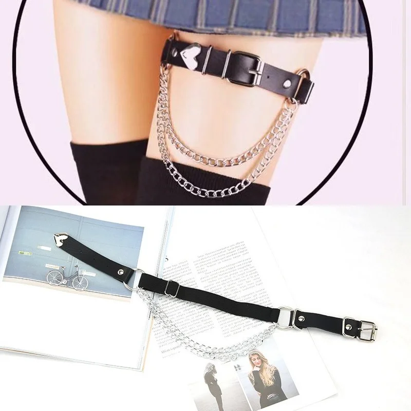 Trendy Fashion Cool Harajuku Dark Girl Gothic Love Belt Decorative Miniskirt Waist Chain Chain Back Chain Leg Chain Neck Ring
Trendy Fashion Cool Harajuku Dark Girl Gothic Love Belt Decorative Miniskirt Waist Chain Chain Back Chain Leg Chain Neck Ring