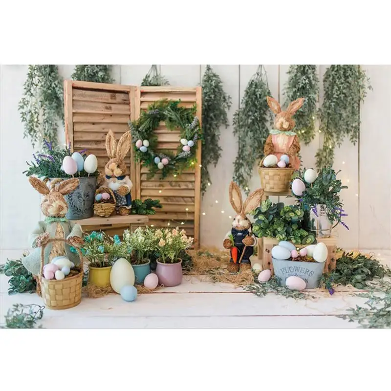 Easter Backdrops For Photography Spring Flowers Rabbit Eggs Bucket Gray Floor Baby Party Photozone Photo Background
Easter Backdrops For Photography Spring Flowers Rabbit Eggs Bucket Gray Floor Baby Party Photozone Photo Background