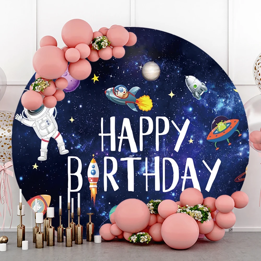 Round Polyester Photography Backdrop Universe Space Planet Spacecraft Astronaut Newborn Baby Shower Birthday Photo Background
Round Polyester Photography Backdrop Universe Space Planet Spacecraft Astronaut Newborn Baby Shower Birthday Photo Background