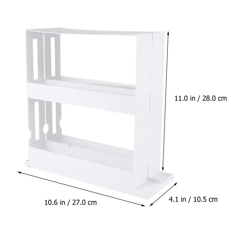 Delicate Spice Rack Double Storage Food Rack Rotating Spice Storage Shelf for Kitchen Bathroom
Delicate Spice Rack Double Storage Food Rack Rotating Spice Storage Shelf for Kitchen Bathroom