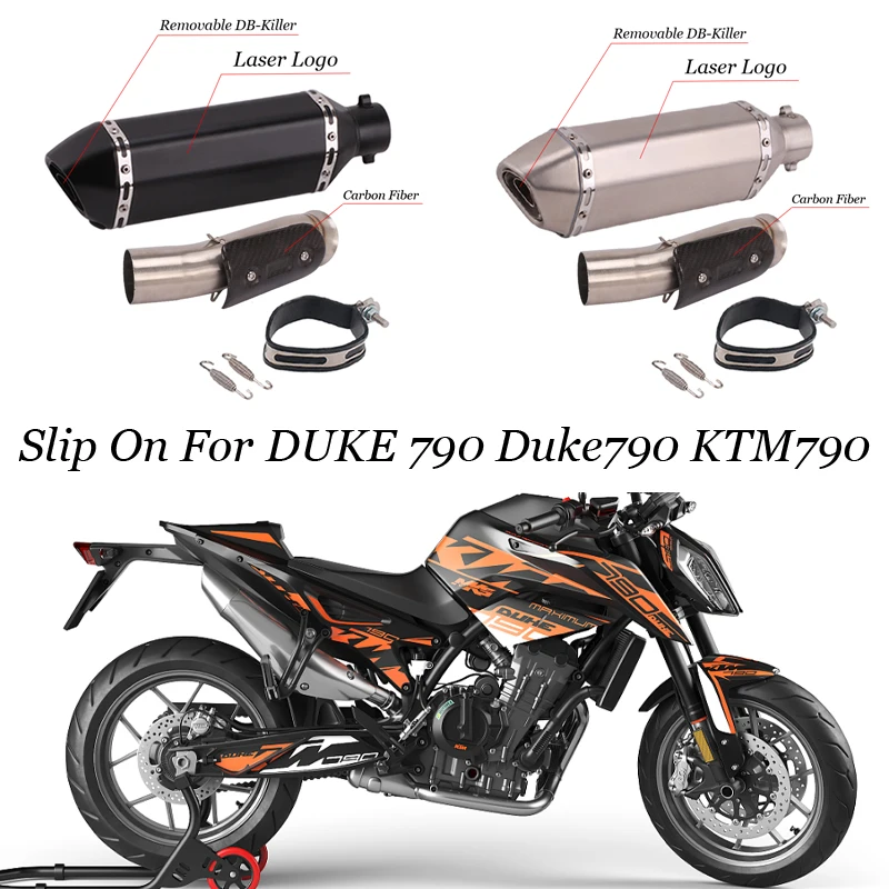 Гоночная выхлопная система для мотоцикла KTM790 duke все годы, Модифицированная труба из углеродного волокна, глушитель DB Killer
Гоночная выхлопная система для мотоцикла KTM790 duke все годы, Модифицированная труба из углеродного волокна, глушитель DB Killer