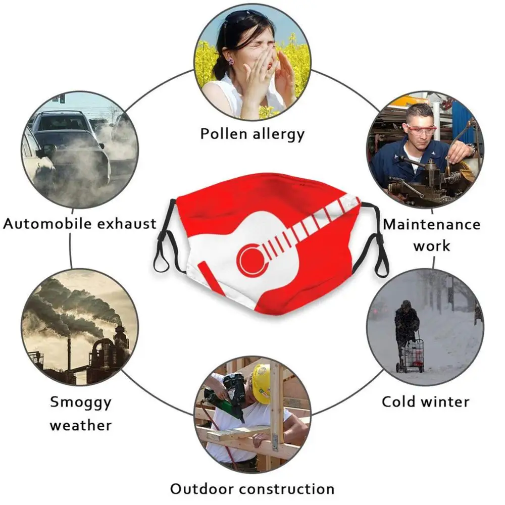 Acoustic Guitar ( White ) Design Anti Dust Filter Washable Face Mask Kids Acoustic Guitar Instruments Instrument Stringed
Acoustic Guitar ( White ) Design Anti Dust Filter Washable Face Mask Kids Acoustic Guitar Instruments Instrument Stringed