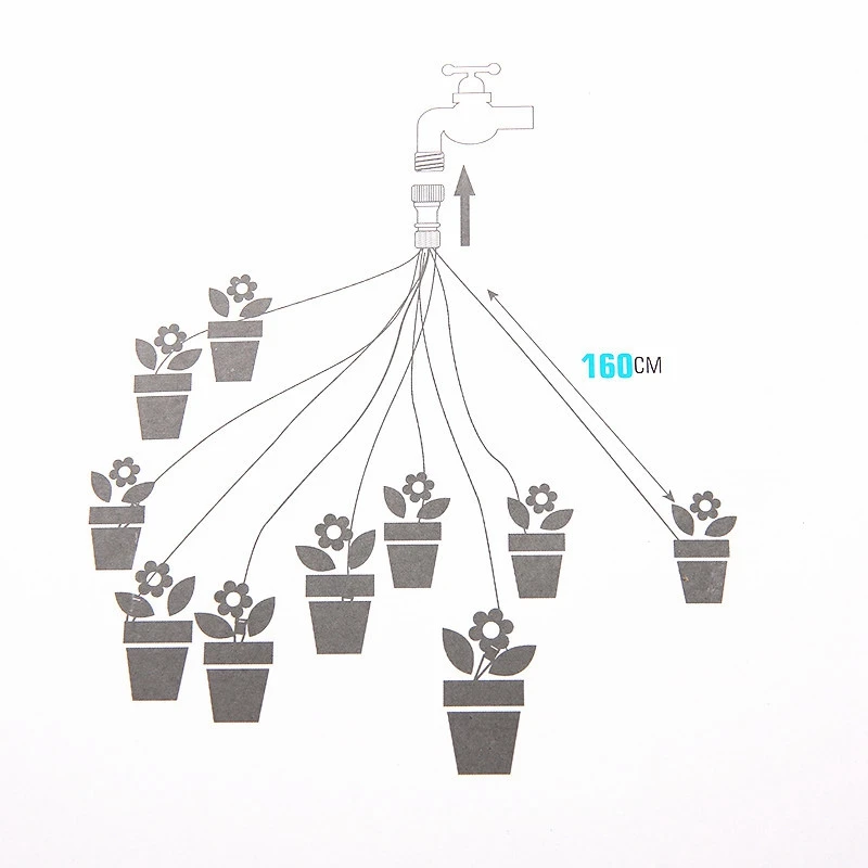 Drip Irrigation Kit Plant Watering System Adjustable Micro-type Irrigation Water-Saving System for Garden Greenhouse
Drip Irrigation Kit Plant Watering System Adjustable Micro-type Irrigation Water-Saving System for Garden Greenhouse