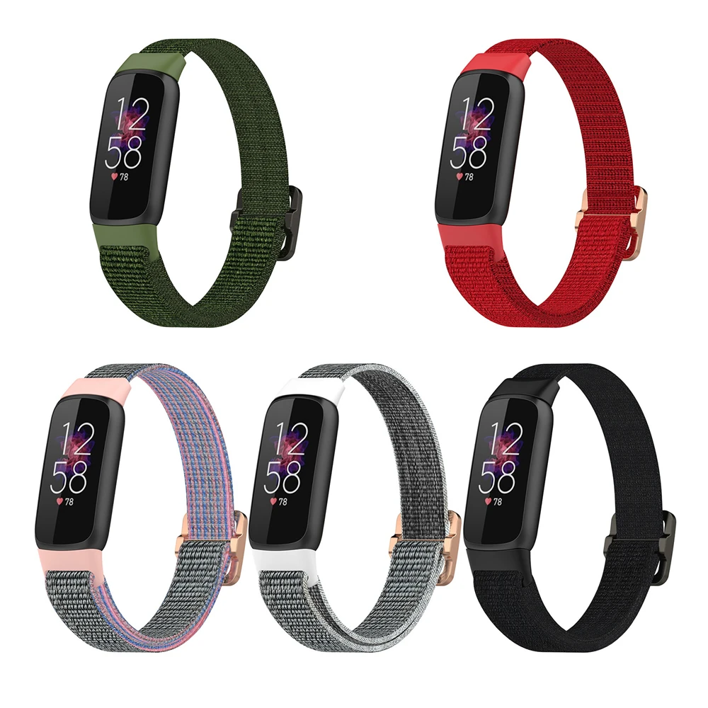 Durable Nylon Watch waterproof Elastic Braided Watch Band Wrist Strap for Fitbit Luxe Watch Accessories
Durable Nylon Watch waterproof Elastic Braided Watch Band Wrist Strap for Fitbit Luxe Watch Accessories