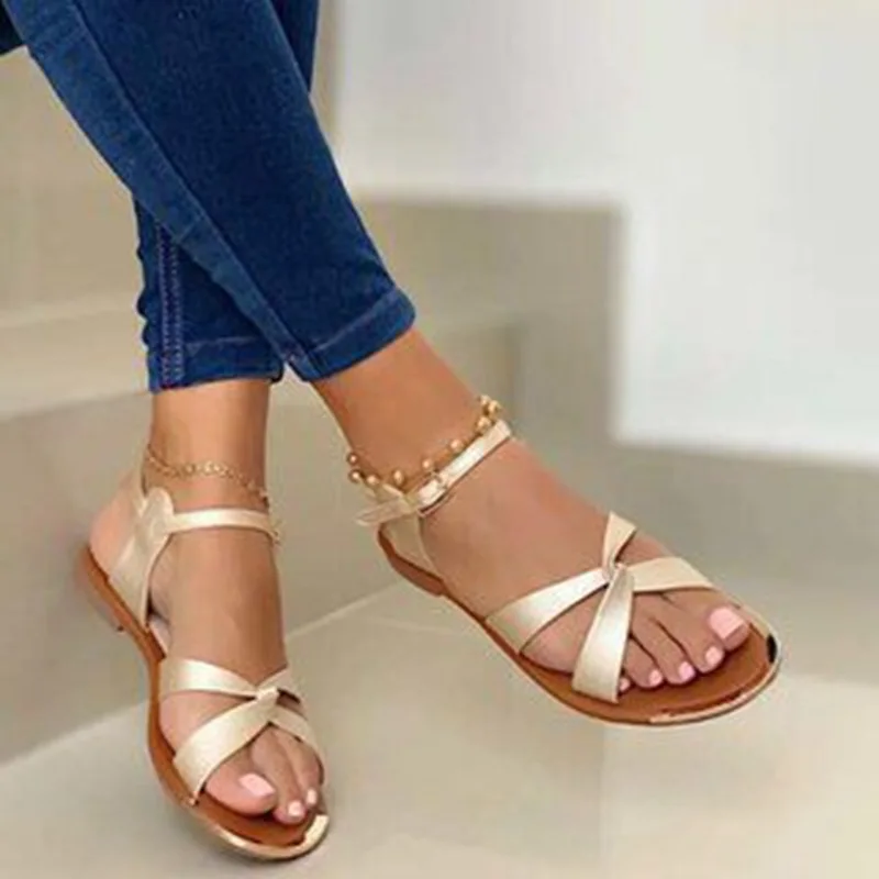 Summer Women Sandals Gold Open Toe Beach Shoes outdoor Casual Flat sandals Gladiator Cross Strappy Ladies Sandals Zapatos Mujer
Summer Women Sandals Gold Open Toe Beach Shoes outdoor Casual Flat sandals Gladiator Cross Strappy Ladies Sandals Zapatos Mujer