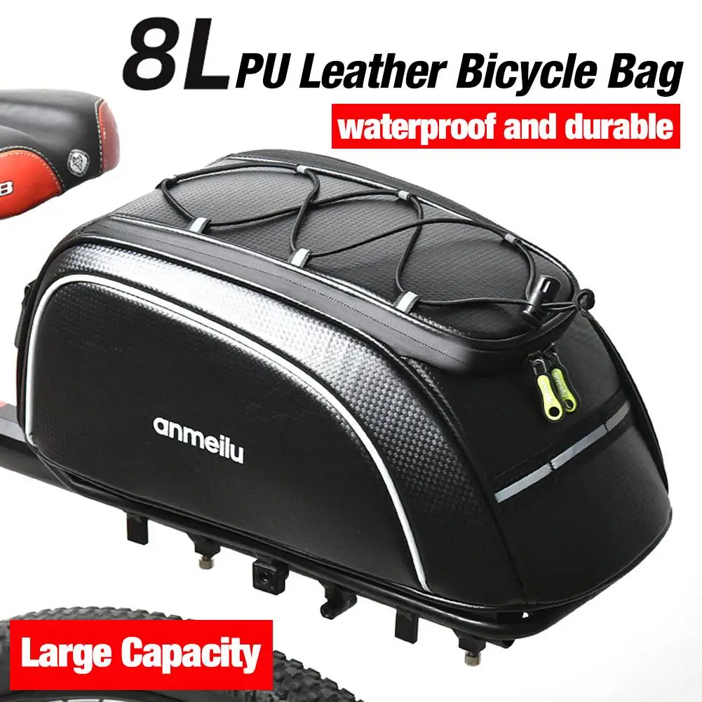8L Bike Pannier Bag PU Waterproof Large Capacity Bike Scooter Motorcycles Trunk Bag Bicycle Tail Bags Cycling Equipment Dropship
8L Bike Pannier Bag PU Waterproof Large Capacity Bike Scooter Motorcycles Trunk Bag Bicycle Tail Bags Cycling Equipment Dropship