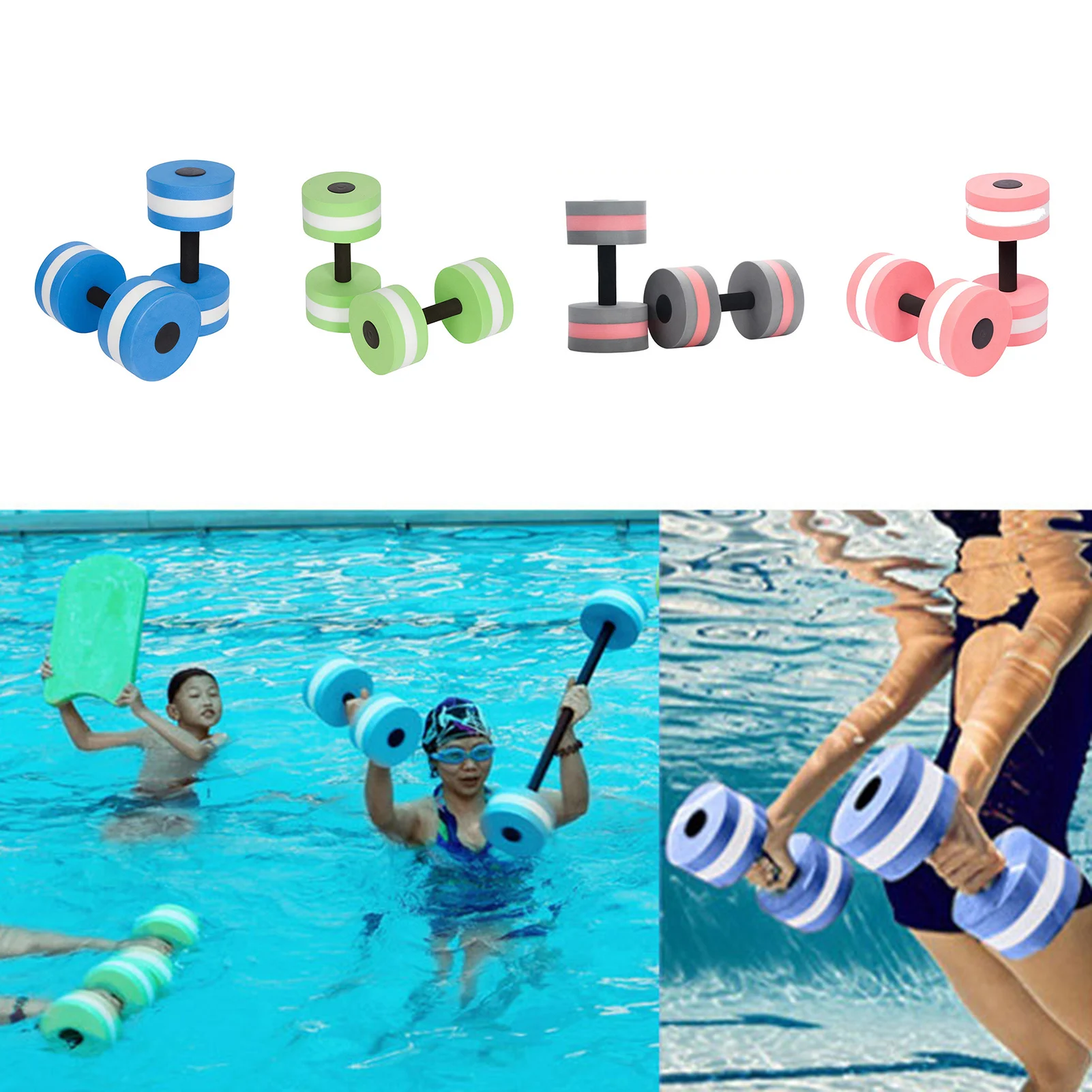 Water Exercise Hand Bar Lightweight Portable Multi-color Water Barbell Swimming Pool Resistance Exercise Tool #W
Water Exercise Hand Bar Lightweight Portable Multi-color Water Barbell Swimming Pool Resistance Exercise Tool #W