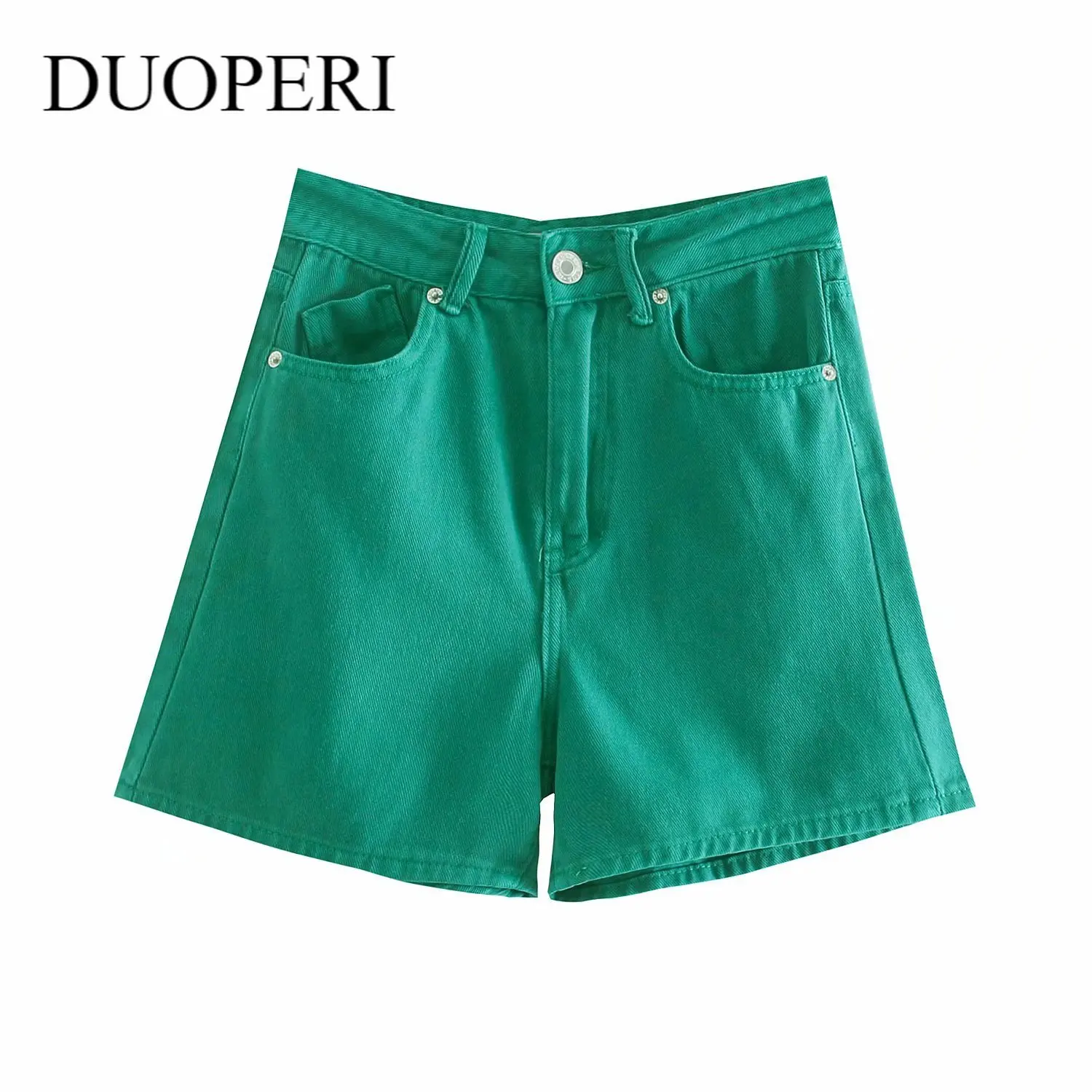 DUOPERI 2021 Fashion Denim Shorts Women Summer High-waisted Loose Casual Short Pants Vintage Chic Lady Jeans short Woman femme
DUOPERI 2021 Fashion Denim Shorts Women Summer High-waisted Loose Casual Short Pants Vintage Chic Lady Jeans short Woman femme
