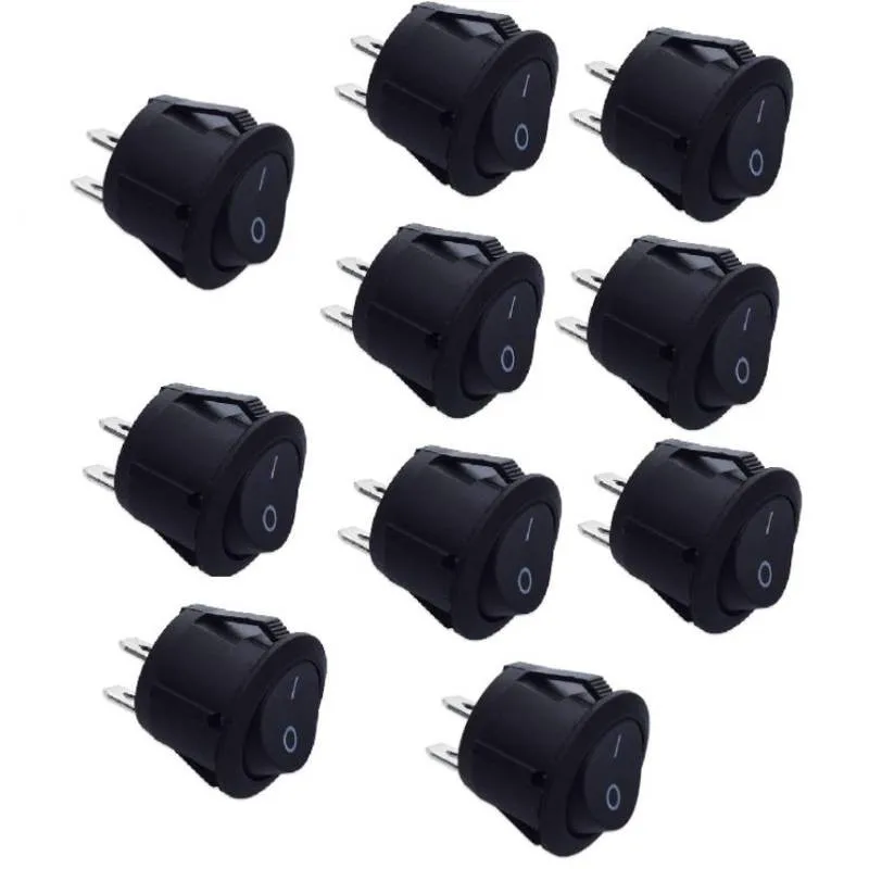 Practical Quality New Durable Rocker Switches 10PCS 12v 23MM Boat Camper Van Caravan Motorhome ON/OFF Round SPST
Practical Quality New Durable Rocker Switches 10PCS 12v 23MM Boat Camper Van Caravan Motorhome ON/OFF Round SPST