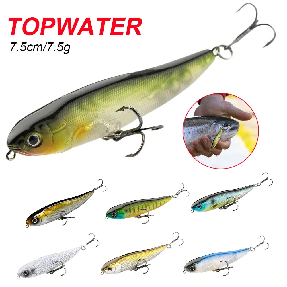 7.5cm Pencil Lure Walking Bait Floating Lure Topwater Fishing Bait Lifelike Walk Dog Hard Lure Saltwater Fishing Accessories New
7.5cm Pencil Lure Walking Bait Floating Lure Topwater Fishing Bait Lifelike Walk Dog Hard Lure Saltwater Fishing Accessories New